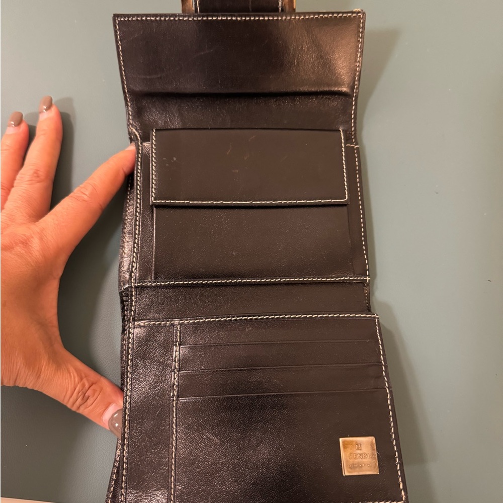 Fendi Zucca Wallet , Folding Wallet Blue - image 5